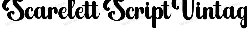 Scarelett ScriptVintage字体转换